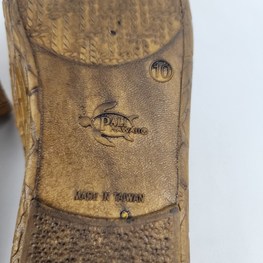Pali Hawaii Colored‎ Jandal in Light Brown Mens Size 10 Made in Taiwan - Picture 6 of 6